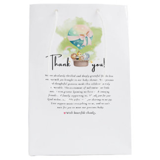 Dankjewel Cadeautas in Sage Green Gender Reveal Sa