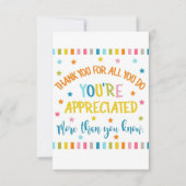 dankjewel , dank u . kaart (Voorkant)