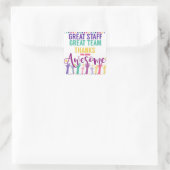 dankjewel , dank u . vierkante sticker (Tas)