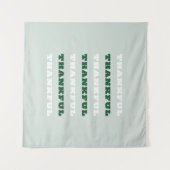 Dankjewel, dankbaarheid, Groen Wandkleed (Voorkant (horizontaal))