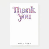 *~* Dankjewel Dankbaarheidsmanifestatie Floral AP8 Post-it® Notes (Voorkant)