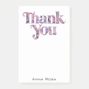 *~* Dankjewel Dankbaarheidsmanifestatie Floral AP8 Post-it® Notes