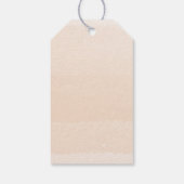 Dankjewel Gouden Glitter Calligrafie Bloemend Dank Cadeaulabel (Achterkant)