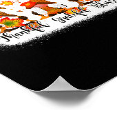 dankjewel grateful Blessed Herfst Gnomen herfst - Poster (Hoek)