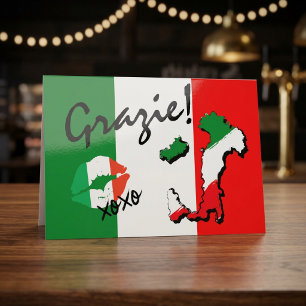 Dankjewel Italiaanse Dankkaart Bedankkaart