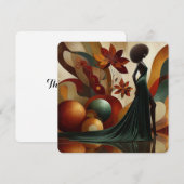 Dankjewel kaart Afro-Amerikaanse vrouw Abstract (Voorkant / Achterkant)