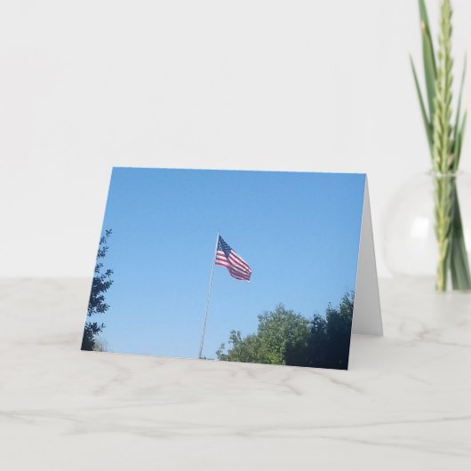 Dankjewel kaart - Amerikaanse vlag (Voorkant)