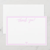 Dankjewel kaart (Baby Pink)