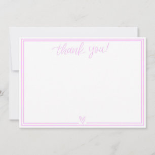 Dankjewel kaart (Baby Pink)