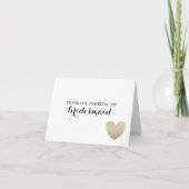 Dankjewel kaart - Bruidshart (Voorkant)
