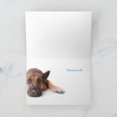 Dankjewel kaart Duitse herdershond (Binnen)