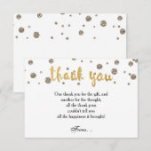 DANKJEWEL Kaart Goud & Glitter Print (Voorkant / Achterkant)