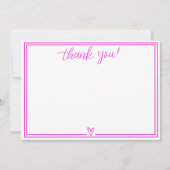 Dankjewel kaart (Hot Pink) (Voorkant)
