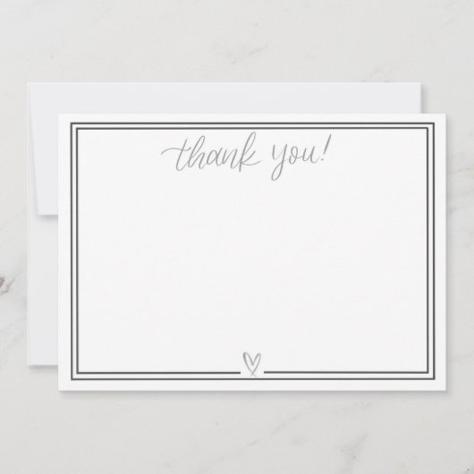 Dankjewel kaart (lichtgrijs) (Voorkant)