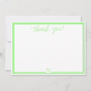 Dankjewel kaart (Lime Green)