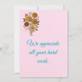 Dankjewel kaart met bloemen (Achterkant)