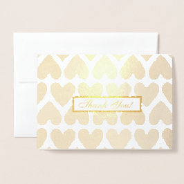 Dankjewel kaart met een Hartpatroon Achtergrond