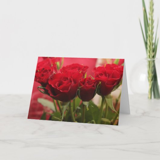 Dankjewel kaart met Rozen (Voorkant)