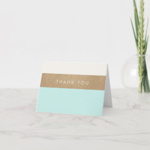 Dankjewel kaart - Mint en goud