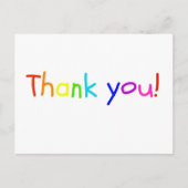 Dankjewel kaart van kind (Voorkant)