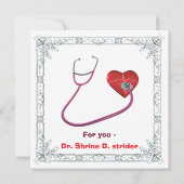 Dankjewel kaart voor artsen. (Achterkant)