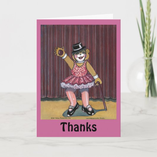 Dankjewel kaart voor de dansinstructeur (Voorkant)