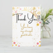 Dankjewel kaart voor een koningin (Staand voorkant)