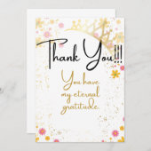 Dankjewel kaart voor een koningin (Voorkant / Achterkant)