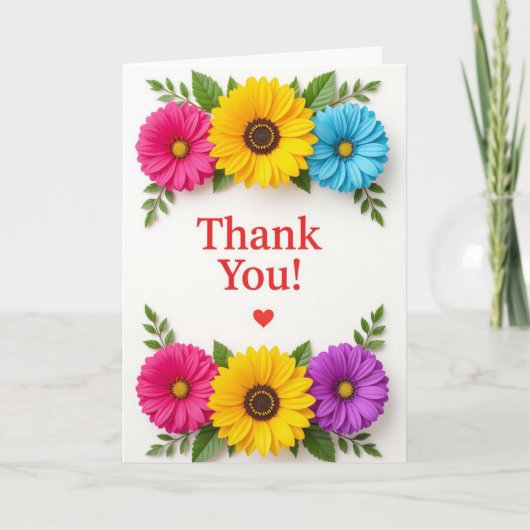 Dankjewel kaart, Waarderingskaart, Dank je wel Feestdagen Kaart (Voorkant)