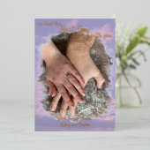 Dankjewel Kaarten: Dream Clouds Lover Theme Folie Feestdagenkaart (Staand Voorkant)