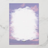 Dankjewel Kaarten: Dream Clouds Lover Theme Folie Feestdagenkaart (Achterkant)