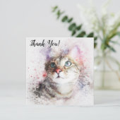 Dankjewel Kat Kaart (Staand voorkant)