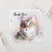 Dankjewel Kat Kaart (Voorkant / Achterkant in situ)