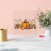 Dankjewel Mam Pompoen Leopart Acryl Bord (Huwelijk)