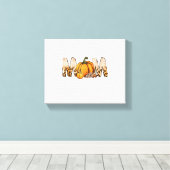 Dankjewel Mam Pompoen Leopart Canvas Afdruk (Insitu (Houten vloer))