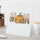 Dankjewel Mam Pompoen Leopart Reclamebord Met Voetstuk (Insitu)