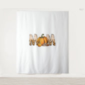 Dankjewel Mam Pompoen Leopart Wandkleed (Voorkant)