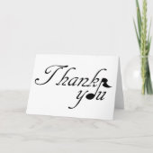 Dankjewel, muzieknoot kaart (Voorkant)