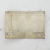 Dankjewel Notities Paris City of Love Wedding (Binnen)