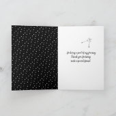 Dankjewel Paardenbloem op Stippen Kaart (Binnen)