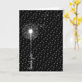 Dankjewel Paardenbloem op Stippen Kaart (Gele Bloem)