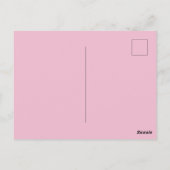 Dankjewel Roze Bloemkaart Briefkaart (Achterkant)