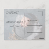 Dankjewel Script Geboorteaankondiging Baby Briefkaart (Achterkant)