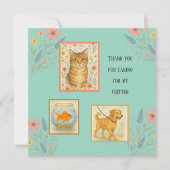 Dankjewel Speelse Petsitter Waardering Kaart (Voorkant)