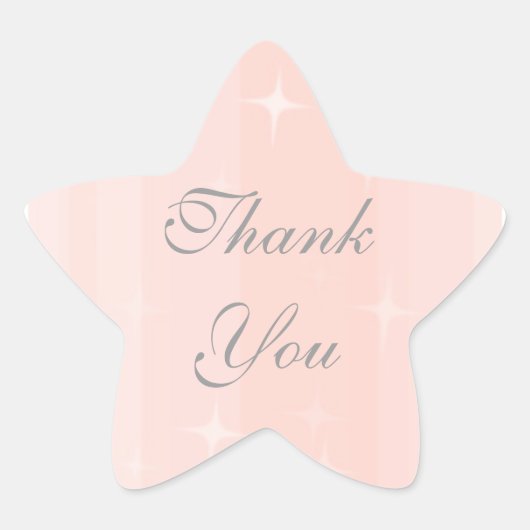 Dankjewel ster sticker (Voorkant)