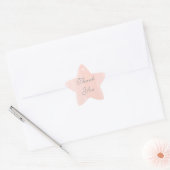 Dankjewel ster sticker (Envelop)