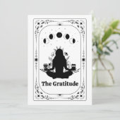 Dankjewel Tarot Kaart Yoga Koffie Liefhebber Dankb (Staand voorkant)