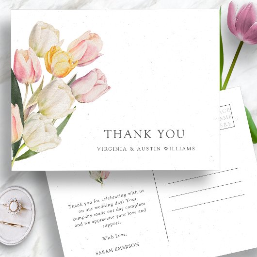 Dankjewel Tulp Ansichtkaart Briefkaart