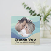 Dankjewel vanuit onze intieme boho-ontsnapping bedankkaart (Staand voorkant)