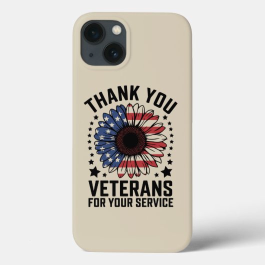Dankjewel Veteranen Zonnebloem Militaire Veteranen Case-Mate iPhone Case (Achterkant)